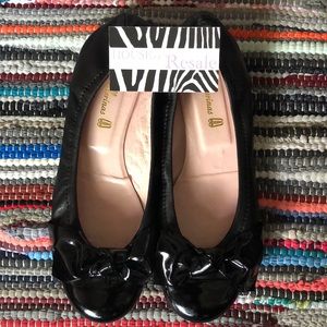 Pretty Ballerinas Black Patent Ballet Flat 39 8